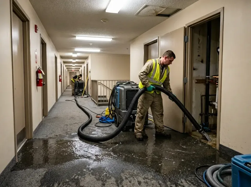 multi-unit-apartment-hallway-f-005 — frequently asked questions, Emergency Burst Pipe Water Extraction & Removal in Ranchos…